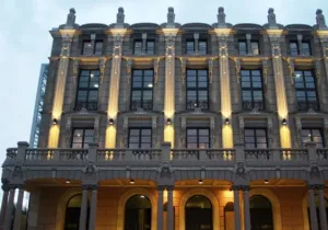 Encendido de la fachada del Teatro Jofre de Ferrol
