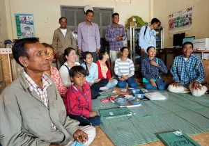 Atención a personas seropositivas y en situación de dependencia en el noroeste de Camboya.