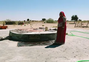 Llevamos agua limpia a 3.500 personas en Rajastán (India). Manos Unidas