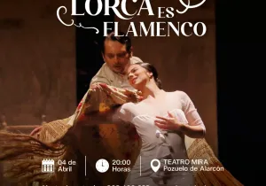 Cartel del espectáculo Lorca es Flamenco en Pozuelo a beneficio de Manos Unidas