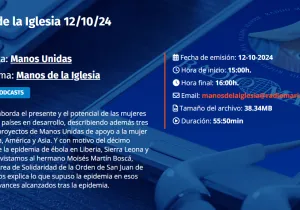 Nuevo nombre y fecha de emisión para el programa de Manos Unidas Madrid en Radio María.
