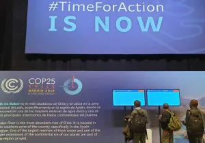 Voluntarios de Manos Unidas Barcelona en  la COP25