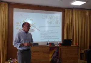 Alex Visús, presentando el proyecto Aprenentatge Servei