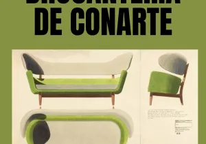 Cartel del mercadillo de antigüedades de La Brocantería de Conarte