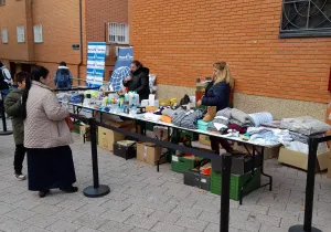 Mercadillo solidario de la parroquia de San Juan de Dios en Vallecas a favor de Manos Unidas