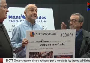 El CTT Olot hace entrega a Manos Unidas de 3.300 euros 