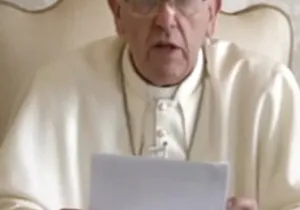 Imagen del Papa Francisco en el video de lanzamiento de la campaña