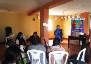 Cerrando brechas de género para la disminución de violencia contra mujeres en Perú. Foto: Manos Unidas