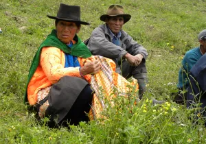 Campesinos de Kañaris, en Perú