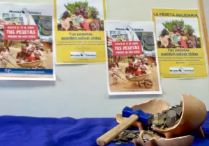 Campaña "Tus pesetas pueden salvar vidas" de Manos Unidas