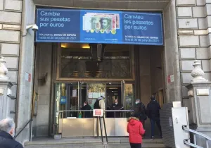 Cambio de las antiguas pesetas por euros, destinados a nuestros proyectos de desarrollo