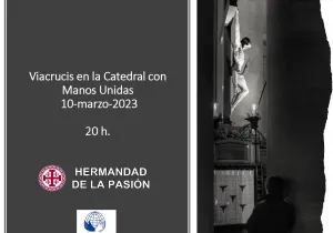 III Viacrucis de Cuaresma de la Hermandad de la Pasión dedicado a Manos Unidas en la Catedral de Pamplona