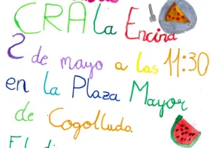 Cartel realizado por alumnos del CRA  "La Encina"