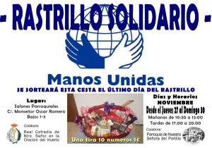 Cartel Rastrillo Solidario Parroquia del Portillo