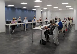 Reunión de voluntarios de Manos Unidas Valencia para hacer balance e impulsar nuestras próximas actividades. 
