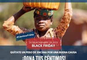  Manos Unidas vuelve a transformar el Black Friday en un acto solidario. Cartel del Céntimo Solidario 2023. 