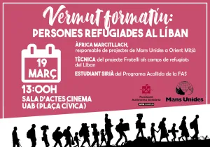 Aperitivo formativo: personas refugiadas en el Líbano