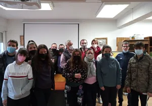 Visita de los alumnos del Centro de Educación Especial A LA PAR a la sede de Manos Unidas Madrid