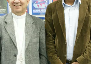 Dom Joao Costa y Luiz Claudio Lopes da Silva de CARITAS BRASIL-Foto Irene-Hdez-Sanjuan-ManosUnidas