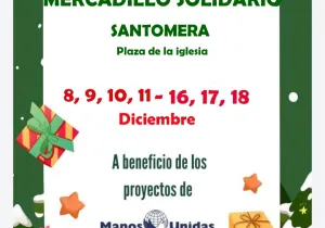 Cartel Mercadillo Solidario Santomera 