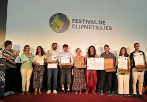 Participantes en le Festival de Clipmetrajes. Foto: Javier Huesa