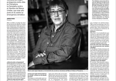 María José López Cabezón misionera mercedaria de Bérriz en Diario de Navarra