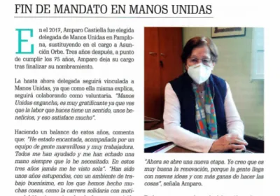La Verdad publica el fin de mandato de Amparo Castiella en la delegación de Pamplona