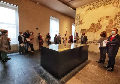 Visita guiada al Museo de Navarra a todos los voluntarios de la delegación de Pamplona