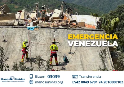 Terremoto en Venezuela: Manos Unidas abre una cuenta de emergencia para apoyar a la población afectada
