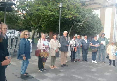Acto de sensibilización en la Plaza Amboage