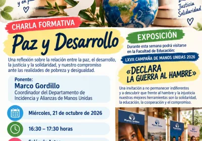 Cartel: PAZ Y DESARROLLO - III Semana de la Inclusión y la Solidaridad