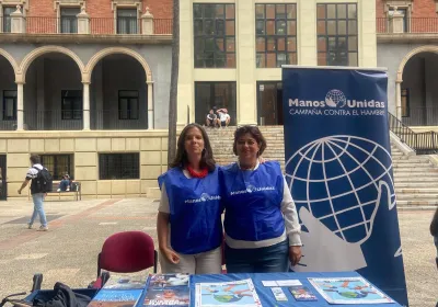 Punto informativo de Manos Unidas en la Universidad