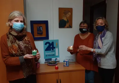 La delegación de Madrid en VIII campaña de las 24 horas de Manos Unidas.