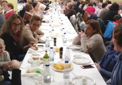 Cena del Hambre en la delegación comarcal de Manos Unidas de Alfara del Patriarca. .