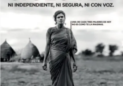 Publicidad de Manos Unidas en marquesinas para la nueva campaña