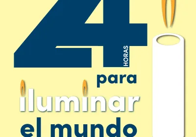 Cartel 24 horas para iluminar el mundo 2025