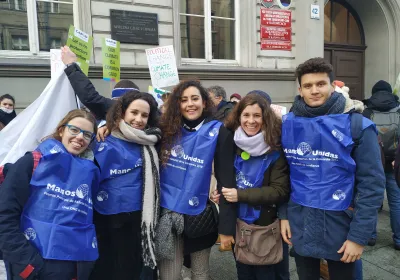 Los jóvenes de Manos Unidas y la Laudato Si'. Foto: Manos Unidas