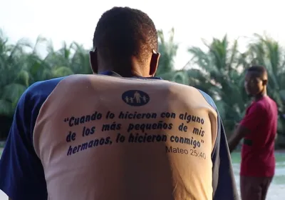 Trabajador de Nuestros Pequeños Hermanos, socio local de Manos Unidas en Haití. 