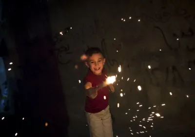Un niño en el campo de refugiados de Dheisheh. Foto de Javier Carbajal