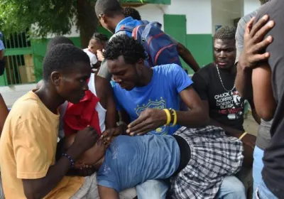 Afectados por el último terremoto de Haití. Captura de vídeo publicado en CNN Español