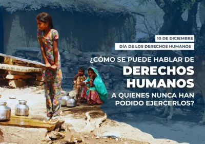 ¿Cómo se puede hablar de derechos humanos a quienes nunca han podido ejercerlos? Fotografía: Javier Fernández