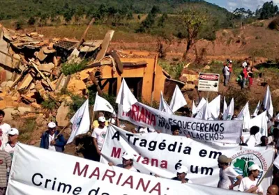 Los afectados por el vertido de Mariana (Brasil) reclaman justicia.