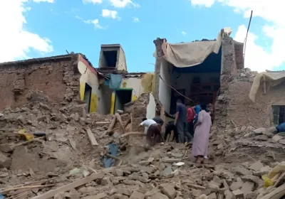 ​  Destrucción por el terremoto en Marruecos. Foto: Manos Unidas ONG