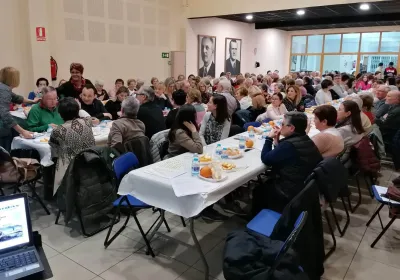 Cena del Hambre en  Manos Unidas Valencia celebrada en la localidad de Sollana. 