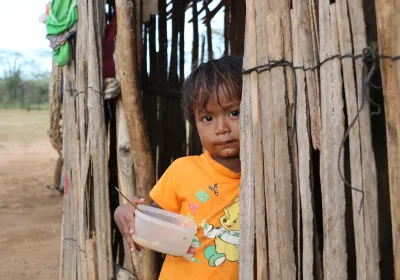Niño indígena wuayú. Foto: Manos Unidas/María José Pérez
