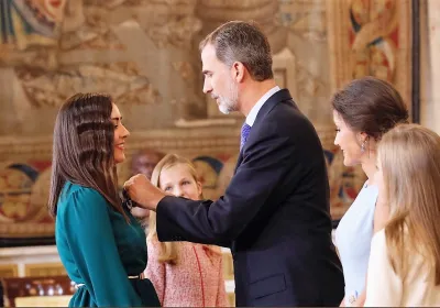 Natalia Diaz Martín, condecorada con la Orden del Mérito Civil.© Casa de S.M. el Rey 