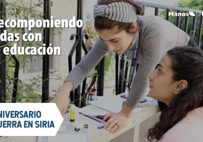 Guerra de Siria. Estudiantes en Homs y Damasco Foto:Manos Unidas