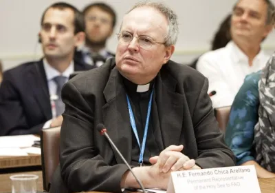 Monseñor Chica Arellano. Foto: ONU