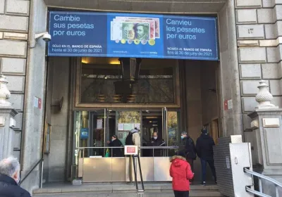 Cambio de las antiguas pesetas por euros, destinados a nuestros proyectos de desarrollo