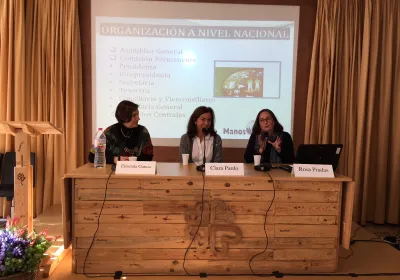 La presidenta nacional, Clara Pardo, en la Jornada de la delegación diocesana de Terrassa